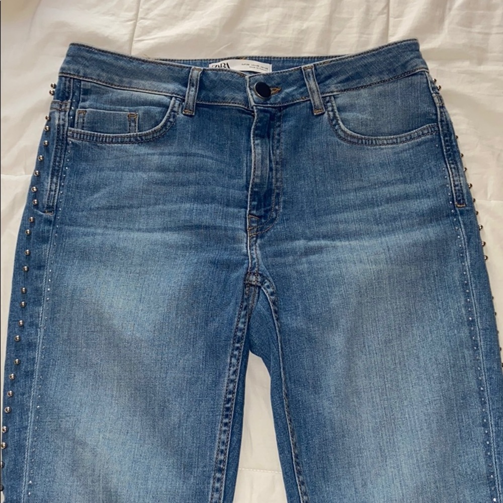 bedazzled zara jeans